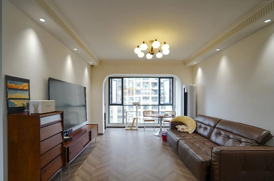 翠瓏灣三居：沒有浮夸造型，復古設(shè)計美得讓人移不開眼